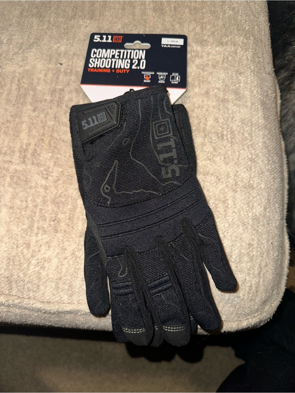 5.11 Tactical Competition Shooting 2.0 Gloves - Black
